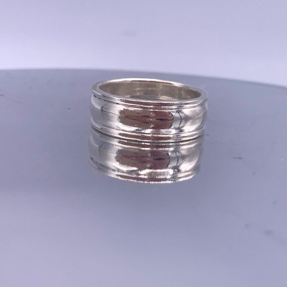 Sterling Silver Mens Wedding Ring